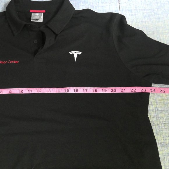 Tesla Motor Co Polo Golf Shirt Embroidered Logo Collision Center Black Men's XL - Picture 7 of 8